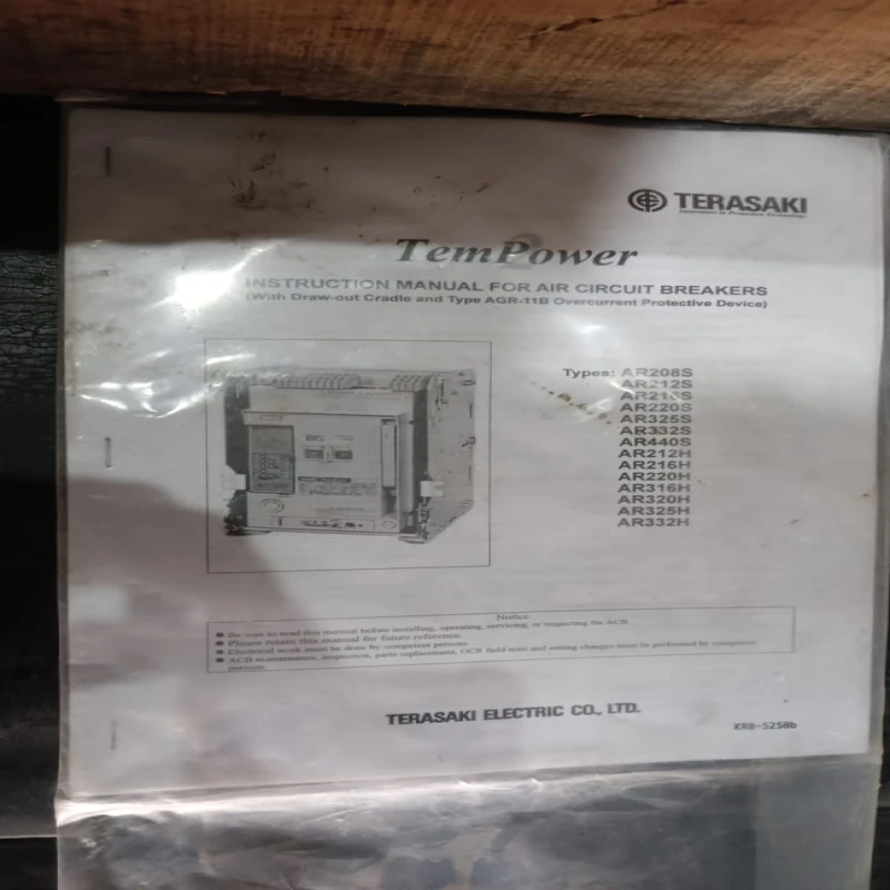 Terasaki TemPower2 AR220S Air Circuit Breaker (ACB) – Drawout Type, High Performance Protection for Industrial Power Distribution thumbnail 9